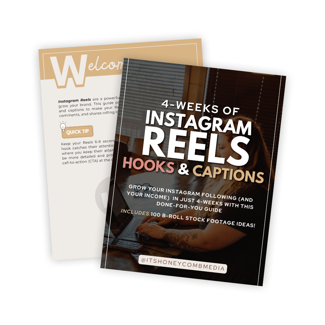 4 Weeks of Instagram Reel Hooks and Captions