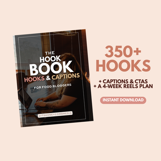 Instagram Reel Hooks for Food Bloggers: 350+ Hooks, Captions & a 4-Week Plan